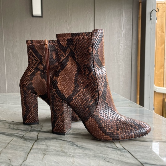 Aldo Faux Leather Snakeskin Boots - Picture 3 of 4